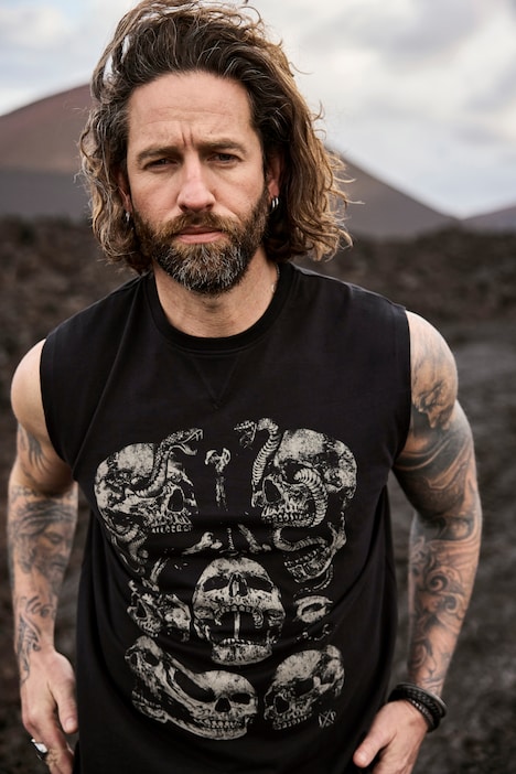 Tanktop, Brust-Print, bis 8 XL