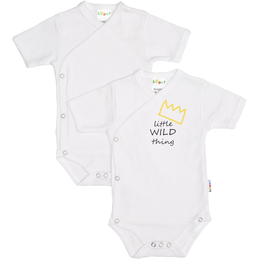 Liliput Kurzarm-Wickelbody 2er-Pack weiß