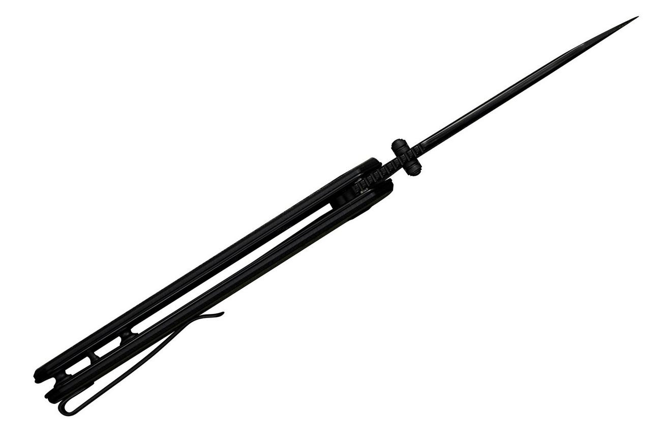 Sencut Draxor S24035-2 Black 9Cr18MoV, Green Black G10, zakmes