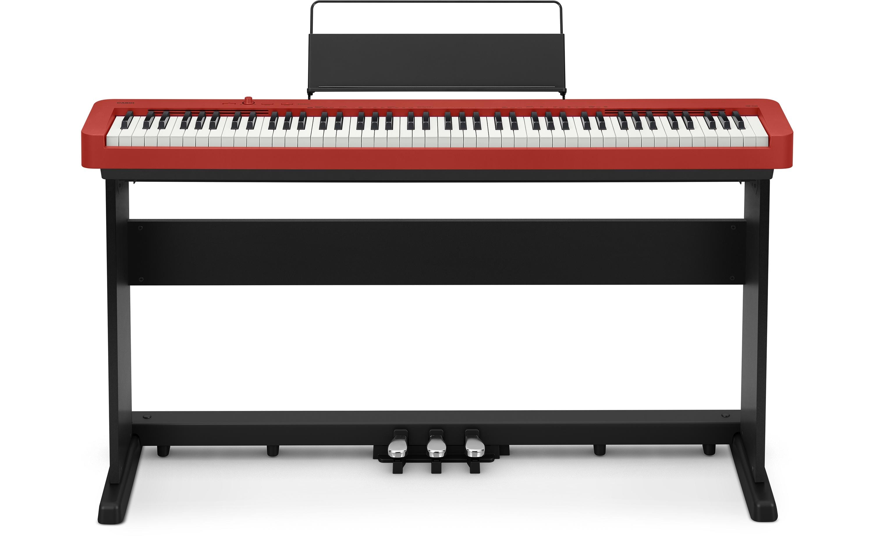 E-Piano CDP-S160 Set, Rot<br>Das Einsteigermodell der CDP-S Digitalpiano-Serie mit gewichtetem Scaled-Hammer-Action-Keyboard II mit 88 Tasten