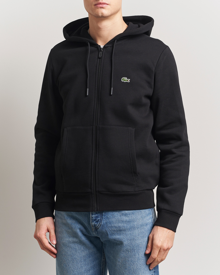 Lacoste Full Zip Hoodie Black