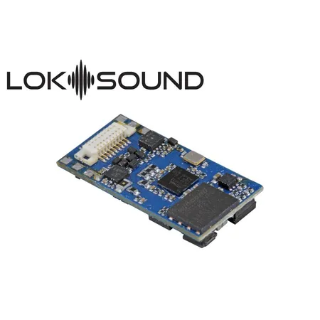 ESU 58818 - LokSound 5 micro DCC/MM/SX/M4 Leerdecoder, Next18, Retail, mit Lautsprecher 11x15mm, Spurweite: N, TT, H0
