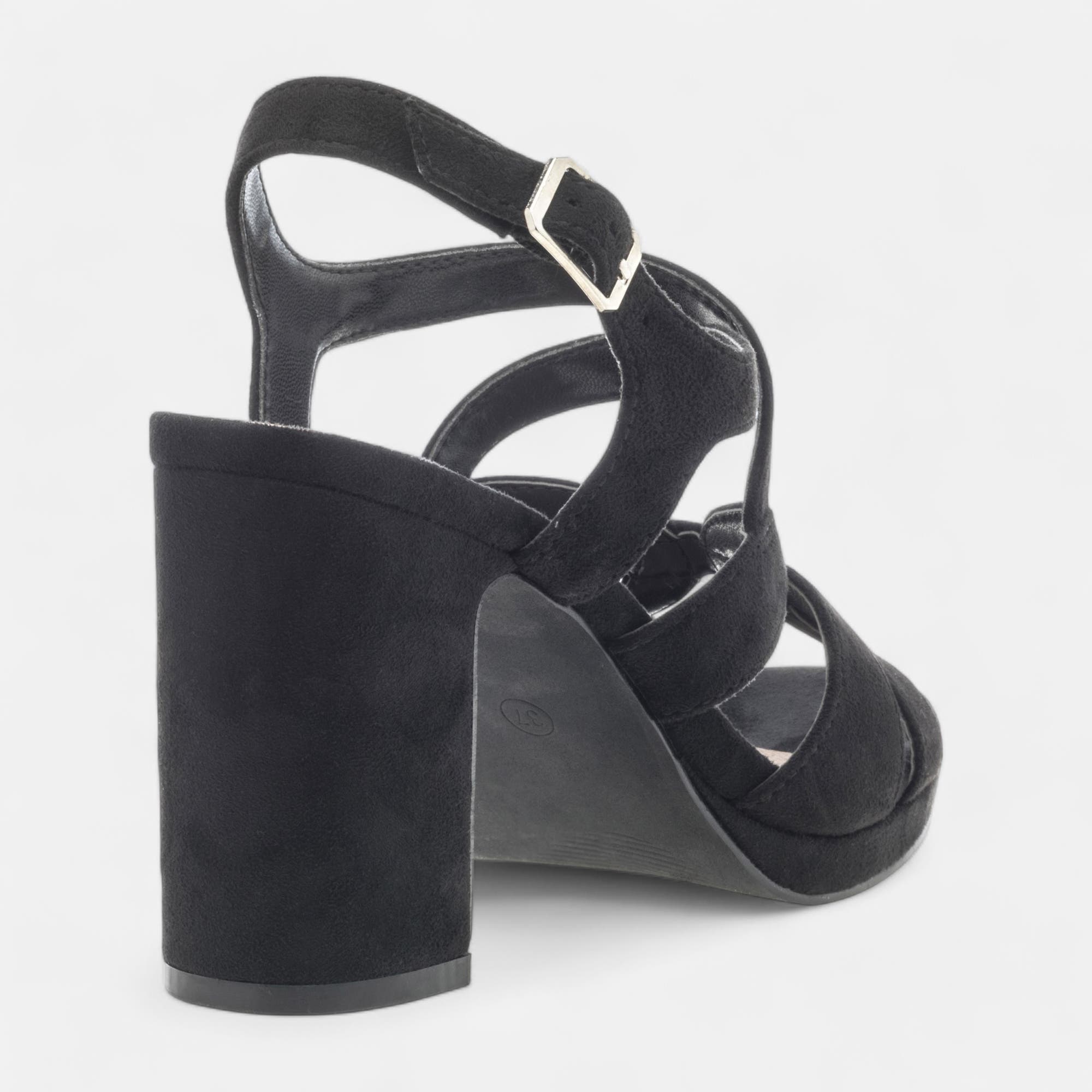 Nu-pieds à talon Femme noir