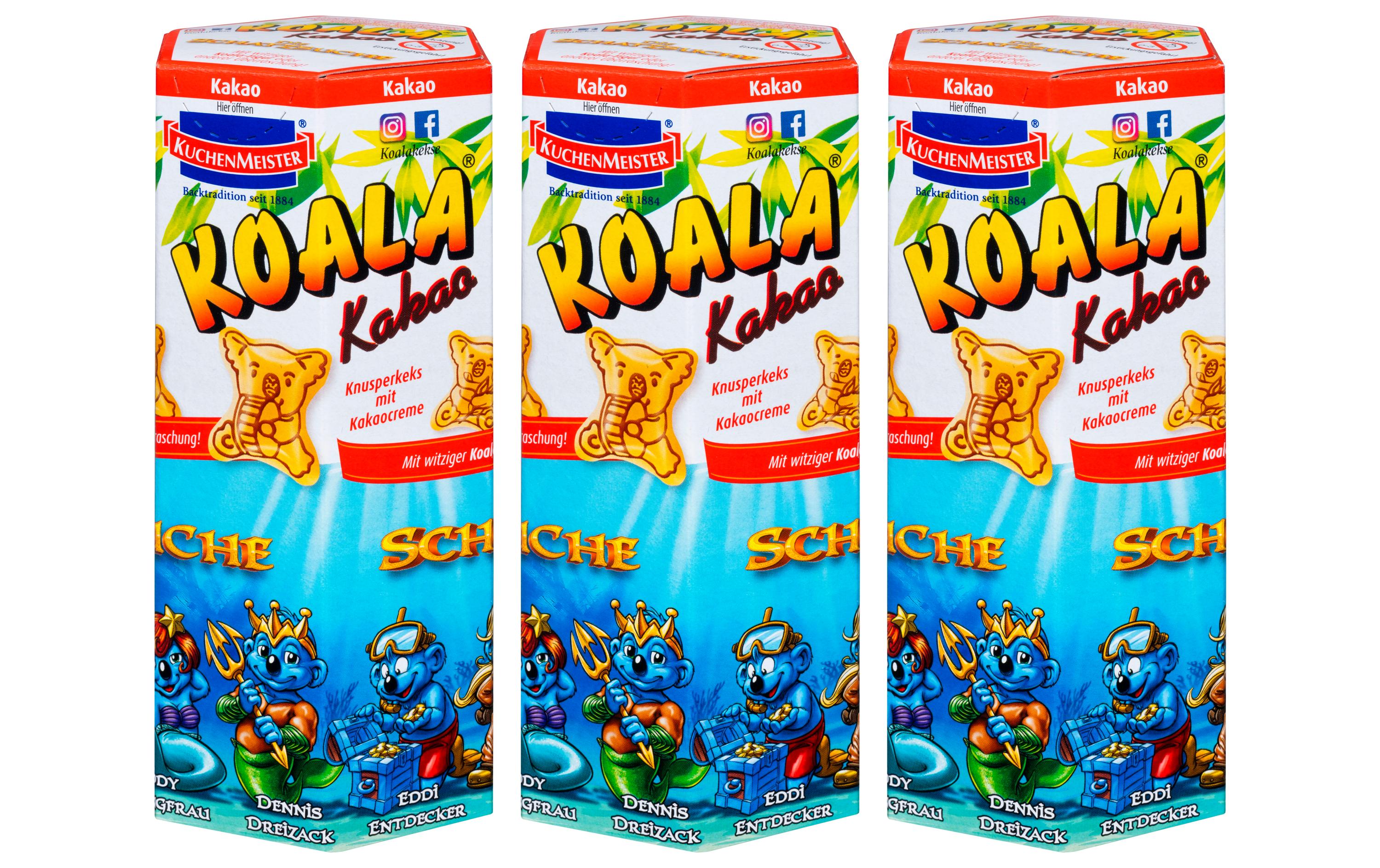Guetzli Koala Kakao Kekse 3 x 75 gLeckere kleine Kekse in Form eines Bären
