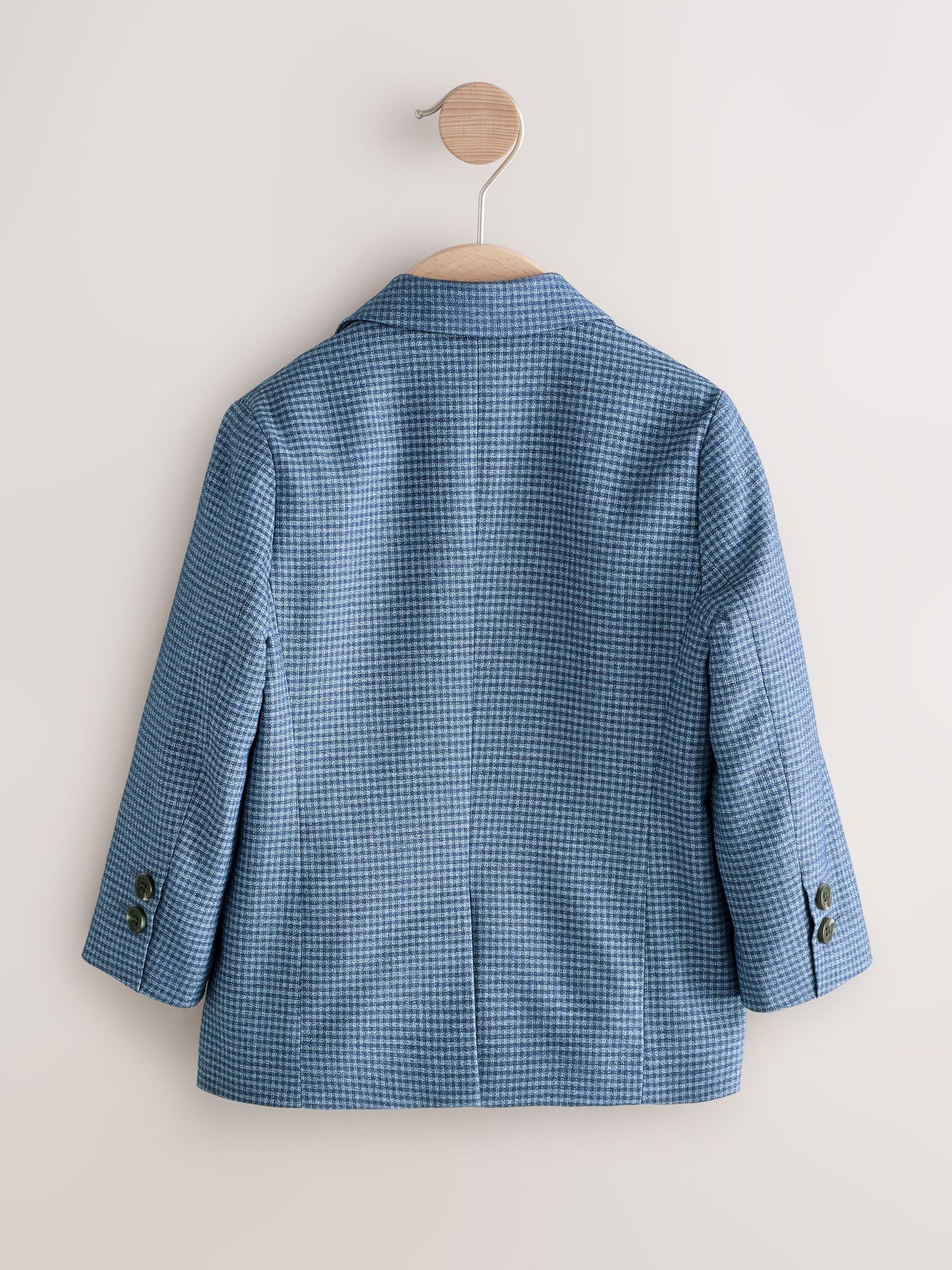 Blauw geruit - Blazer (3 mnd - 9 jr)