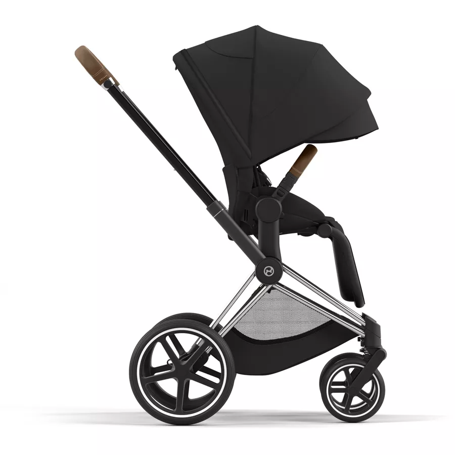 cybex PLATINUM Kombikinderwagen New Priam Chrome Brown Sepia Black