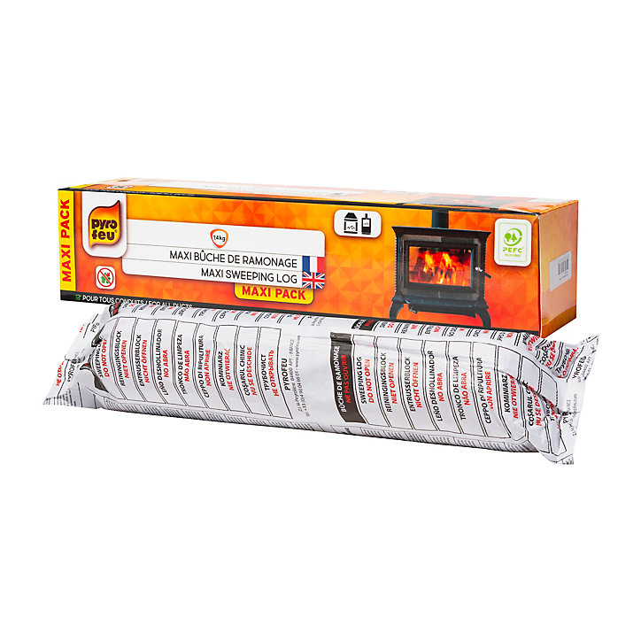 Bûche de ramonage maxi format Pyrofeu 1.4 kg
