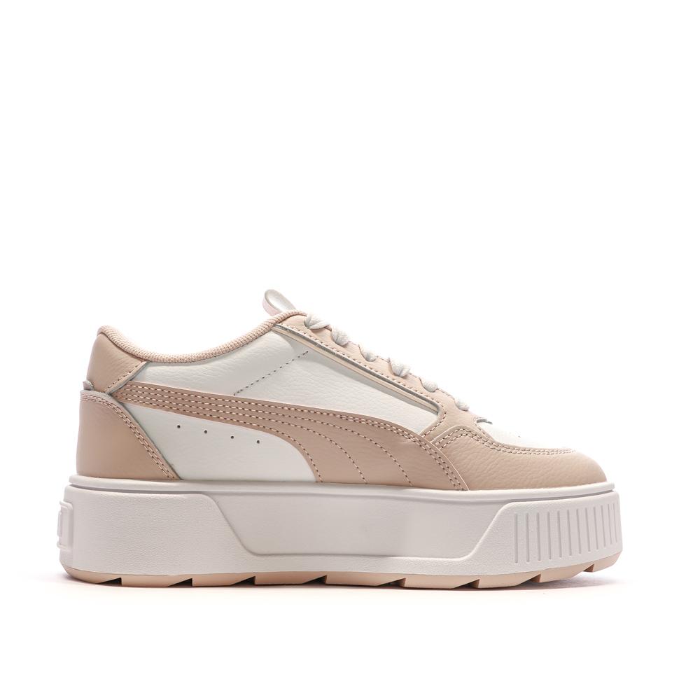Puma Baskets Blanc/Vieux Rose Femme Puma Karmen Rebelle