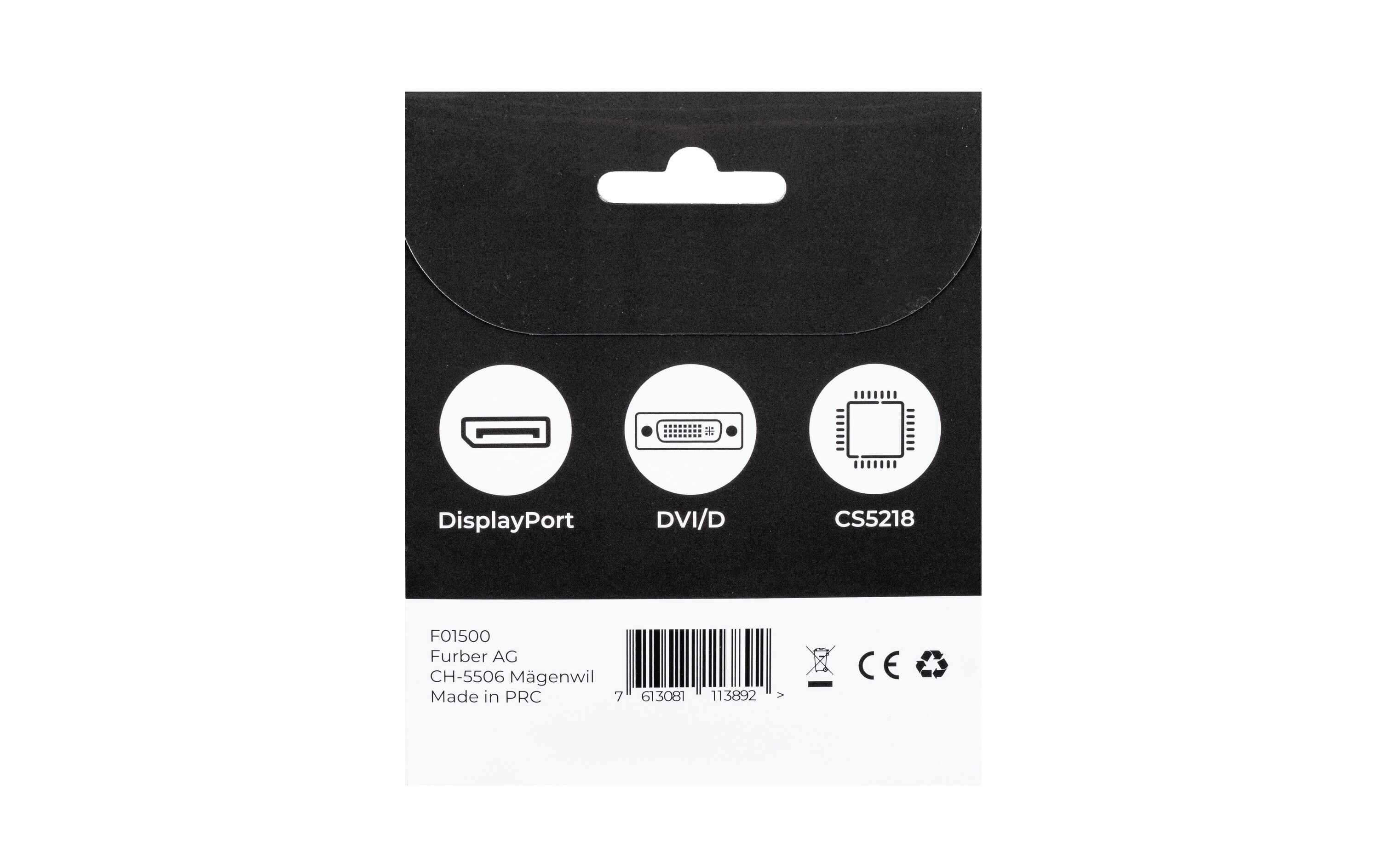 Adapter DisplayPort - DVI-D, 1 StückVideoadapter DP auf DVI-D