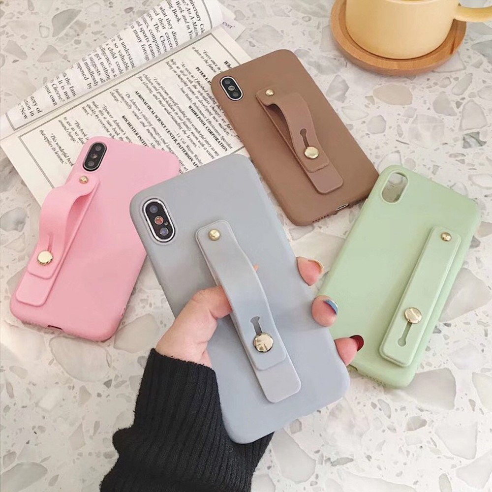 Finger Griff Strap Halterung für Smartphones - Schwarz
