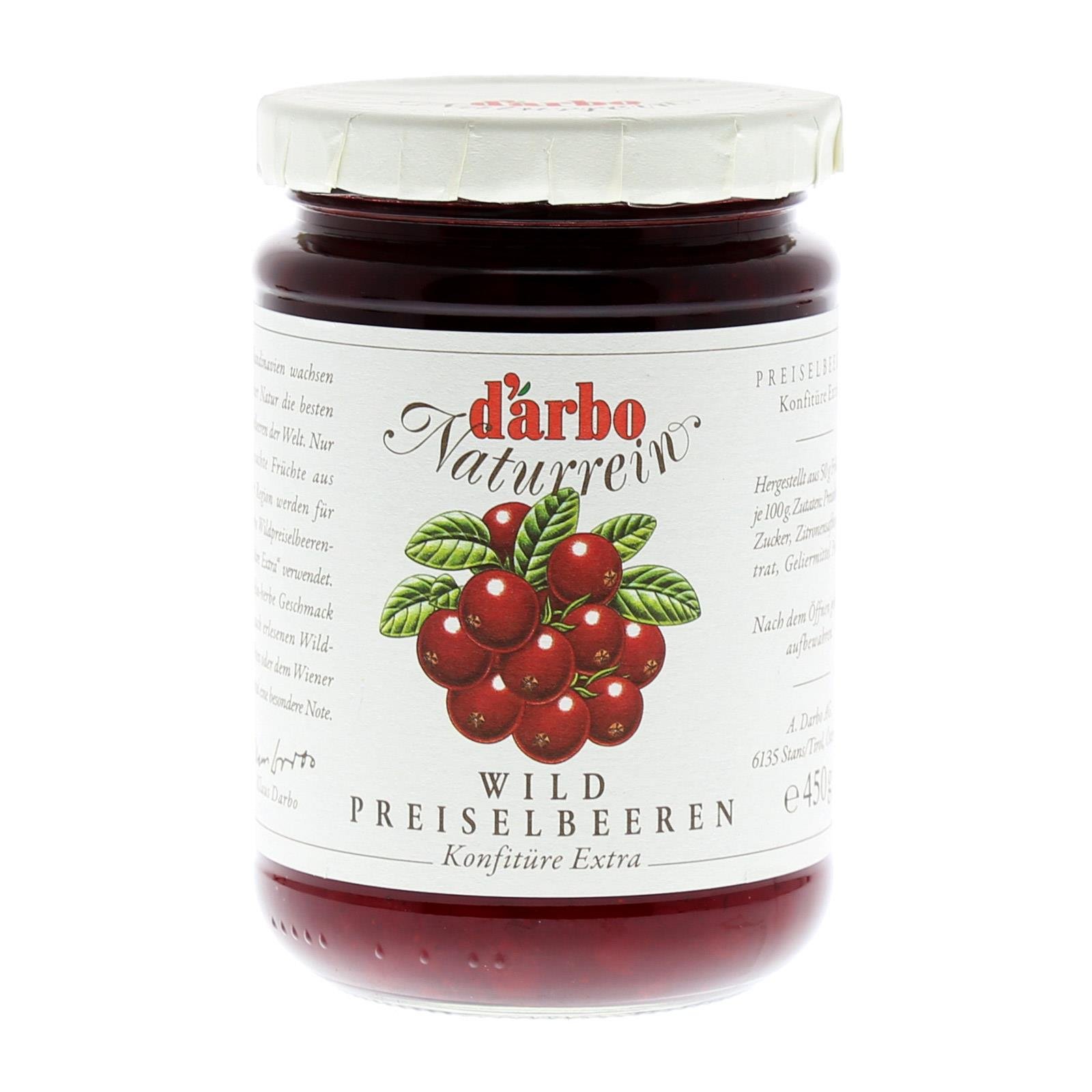 Darbo Preiselbeer Konfitüre
