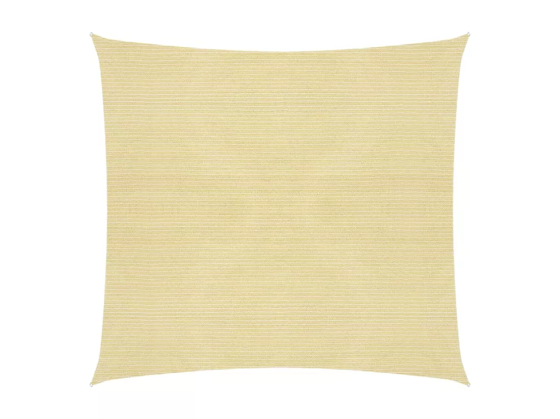 Voile d'ombrage 160 g/m² Beige 7x7 m PEHD