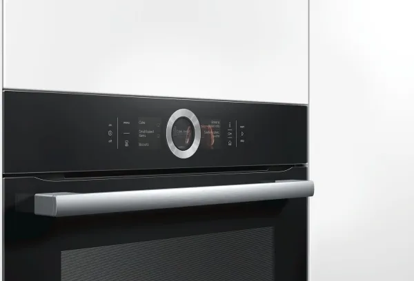 Bosch Serie | 8 HSG636BB1 - Ovn - med dampfunktion - til indbygning - niche - bredde: 56 cm - dybde: 55 cm - højde: 58.5 cm - med selv-rengøring - Klasse A  - sort