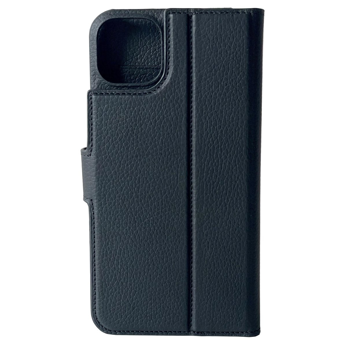 2in1 iPhone 14 Echtleder Magnet Wallet Case Tasche Flip Cover (JOSSIP14-M01) - Schwarz