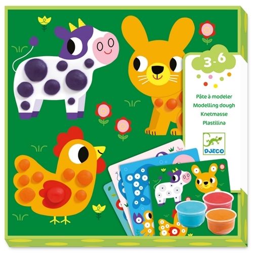 Djeco knutselset boetseerklei - dieren