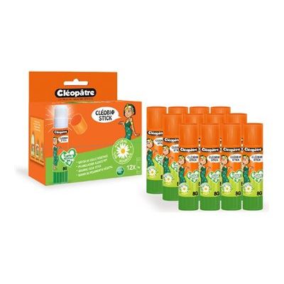 Cléopâtre CléoBi@ - Boîte de 12 bâtons de colle - 8 g
