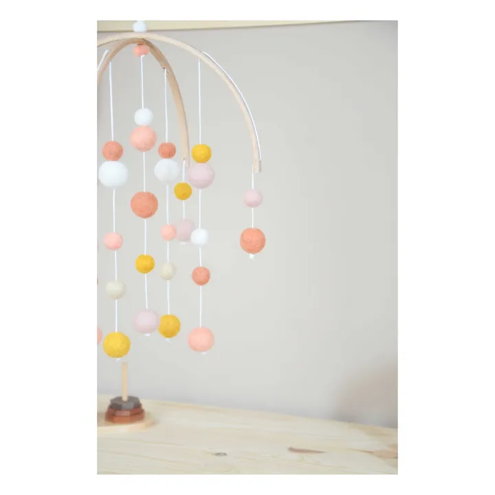 Calm Mobile en laine feutrée | Blush