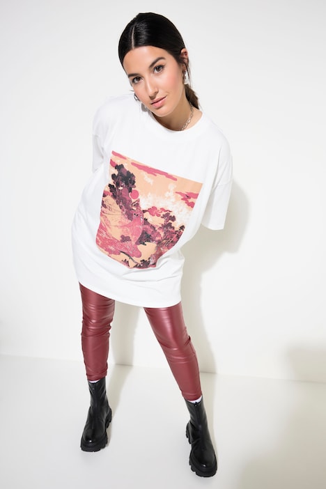 T-Shirt, oversized, Asia-Motiv