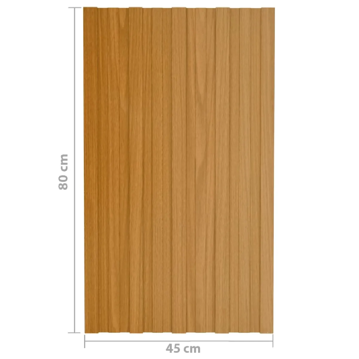 vidaXL Panneaux De Toiture - Naturel