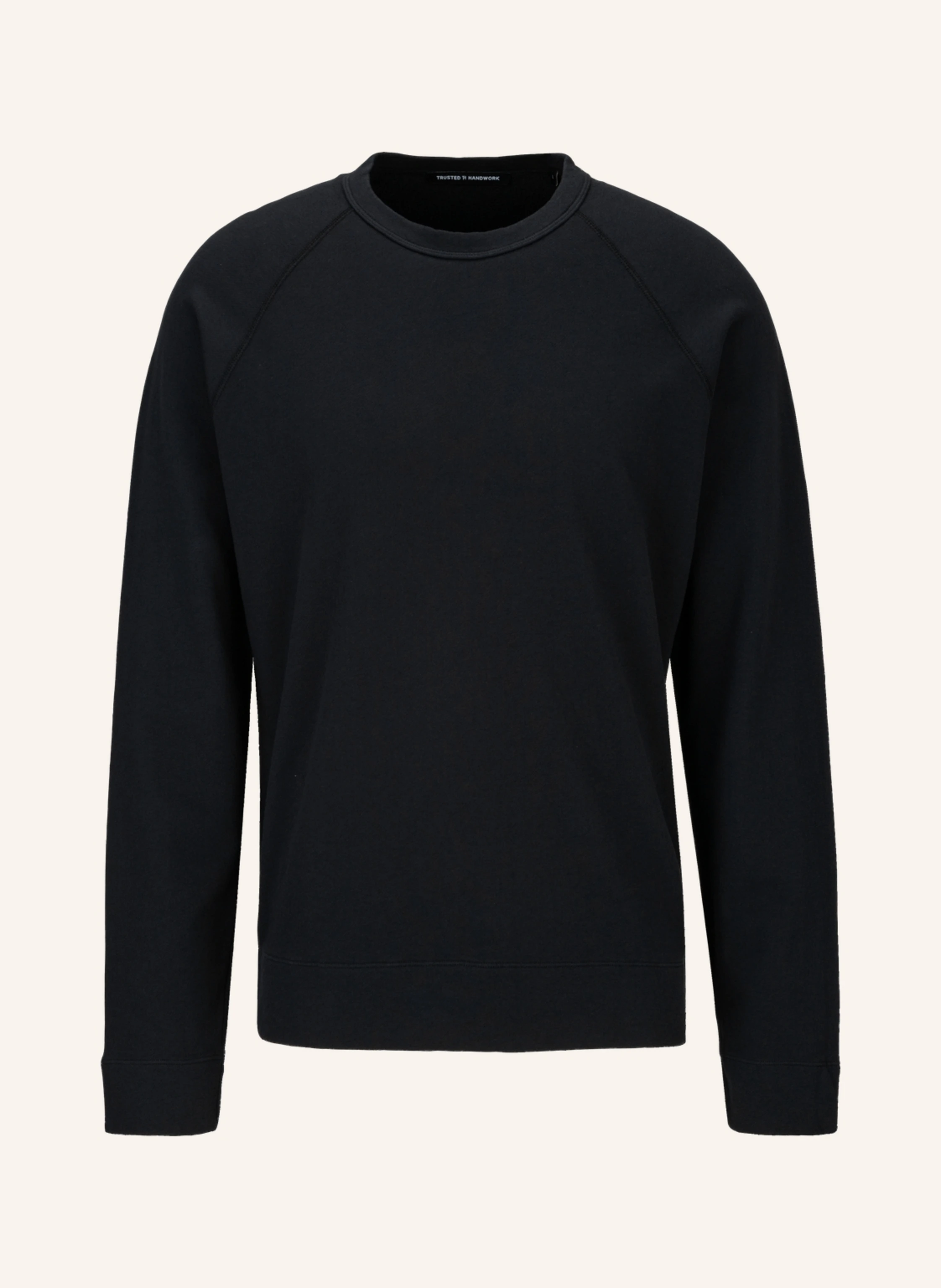 TRUSTED HANDWORK Round Neck 1/1-Sleeve Sweatshirt with Raglan