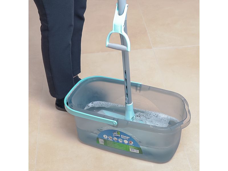 CreaClean Putzeimer EasyProp 10 l, Grau Wisch und Putzeimer