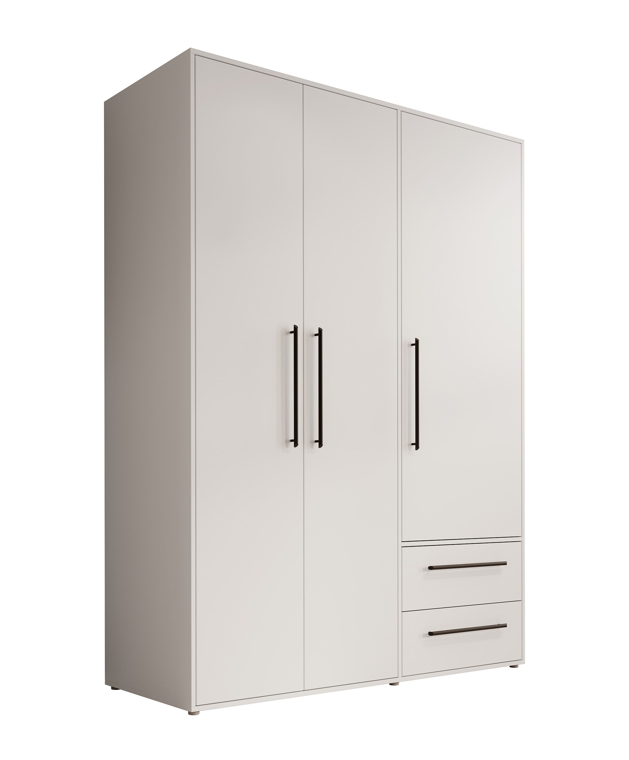 Meubella - Kledingkast Mayen - Wit - 145 cm