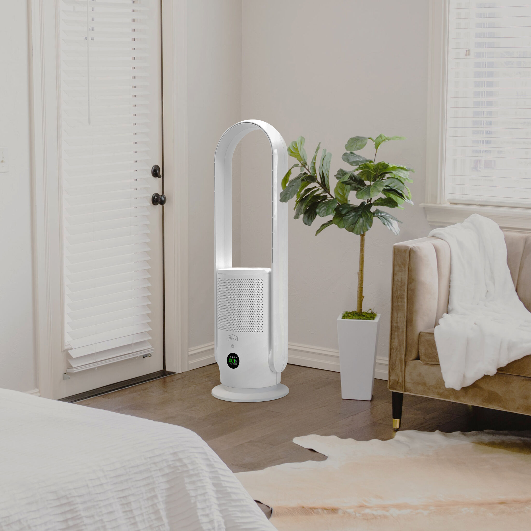 djive Flowmate ARC Portable 2in1 cordless battery fan & air purifier