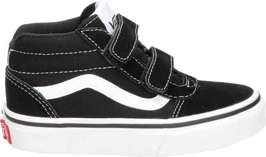 Vans YT Ward Mid V (SUEDE CANVAS)BLACK WHITE Sneakers Unisex