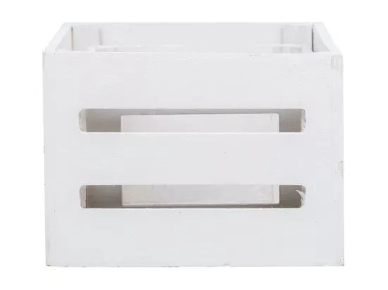 Lot de 2 tiroirs en bois blanc 20x13x09, 16x11x08cm