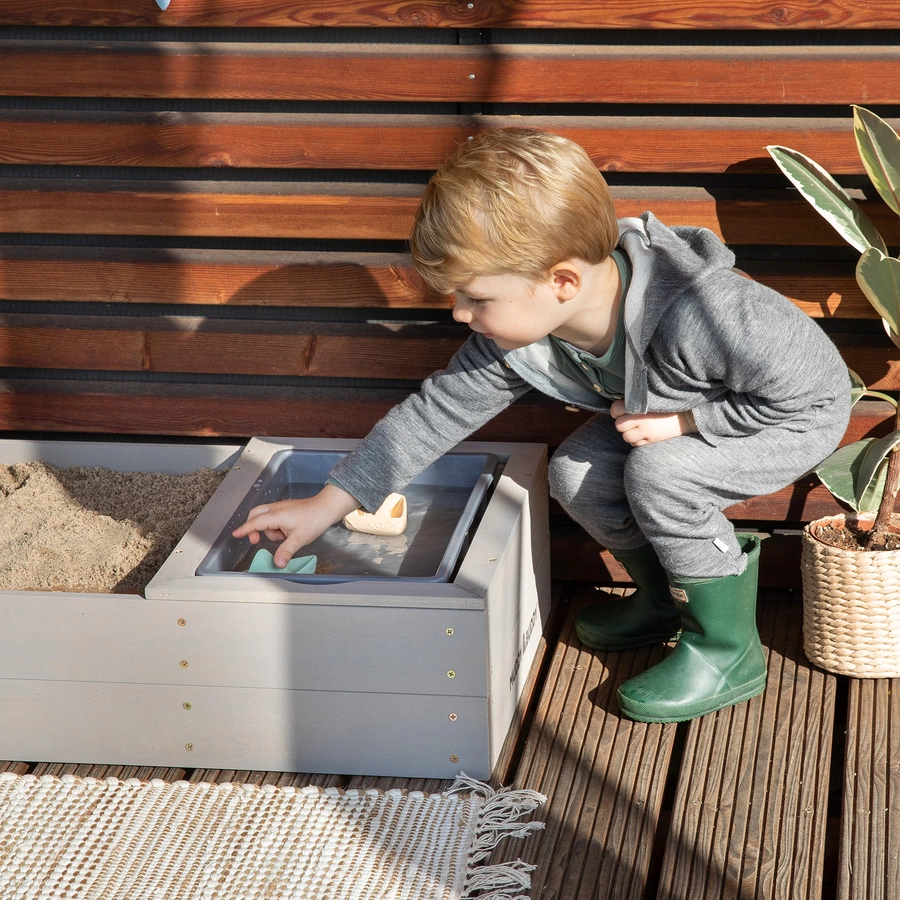 MUDDY BUDDY® Sandkasten Space Saver, warmgrau