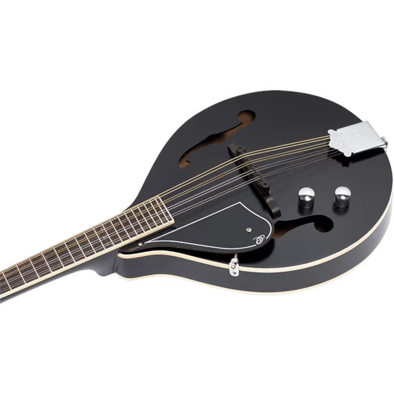 Ortega RMAE40SBK-L A-style Series Left-handed Mandolin Satin Black linkshandige mandoline met gigbag
