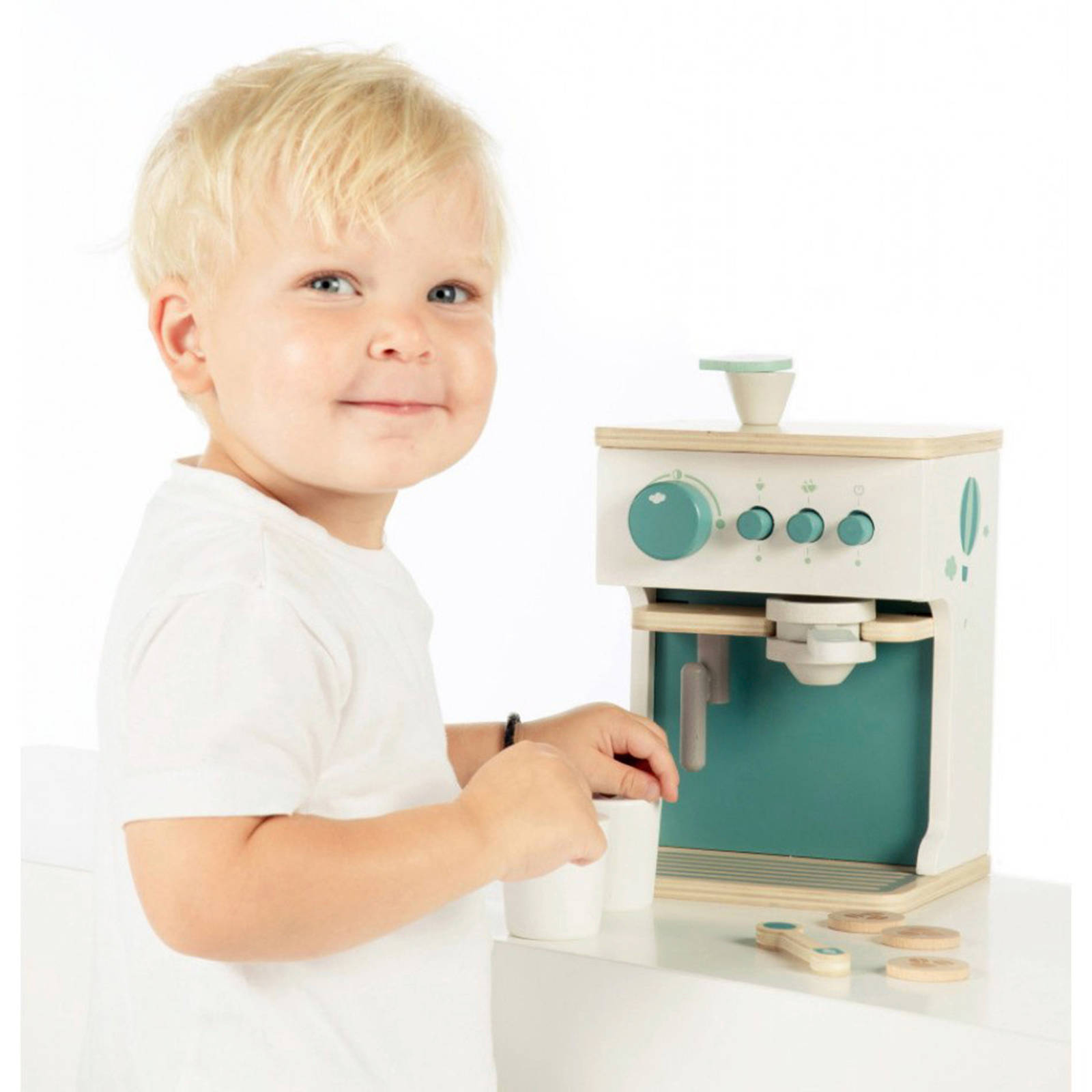 Label Label Espresso machine met accessoires mint