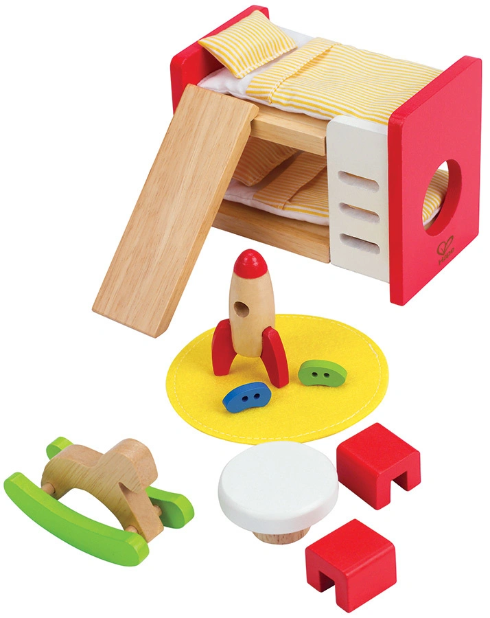 Kinderzimmer 14-teilig aus Holz in bunt