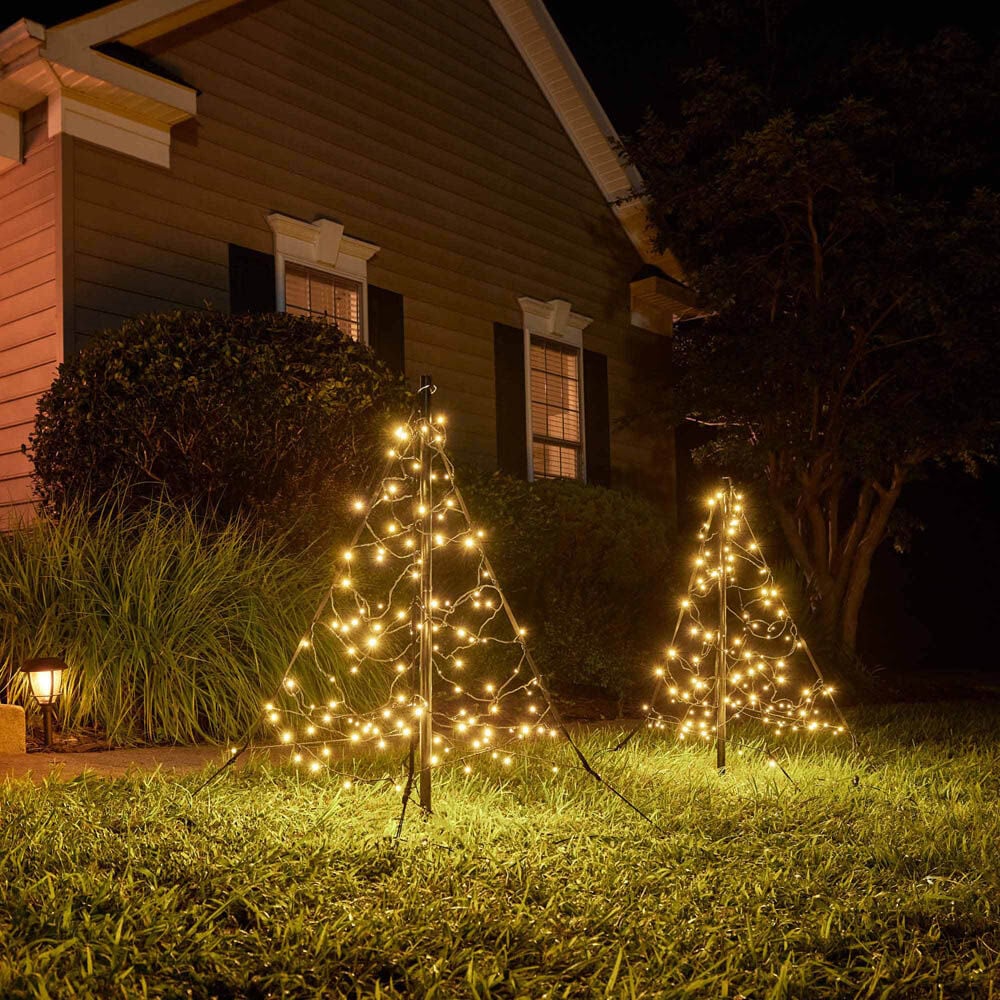 Fairybell Duo - Vlaggenmast kerstboom - 120 - Warm wit - 100 cm