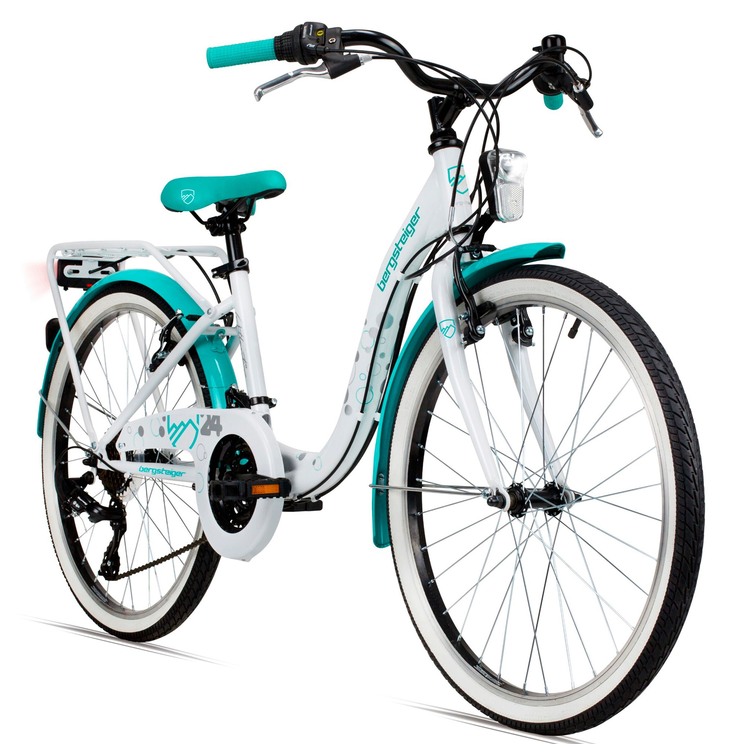 Bergsteiger Citybike Atlantis 24 Zoll | Türkis