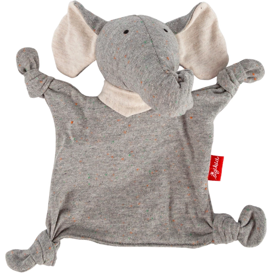 sigikid® Minischnuffeltuch Elefant Yellow grau