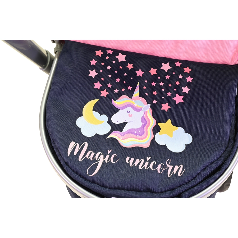knorr toys® Puppenwagen Boonk - Magic Unicorn blau