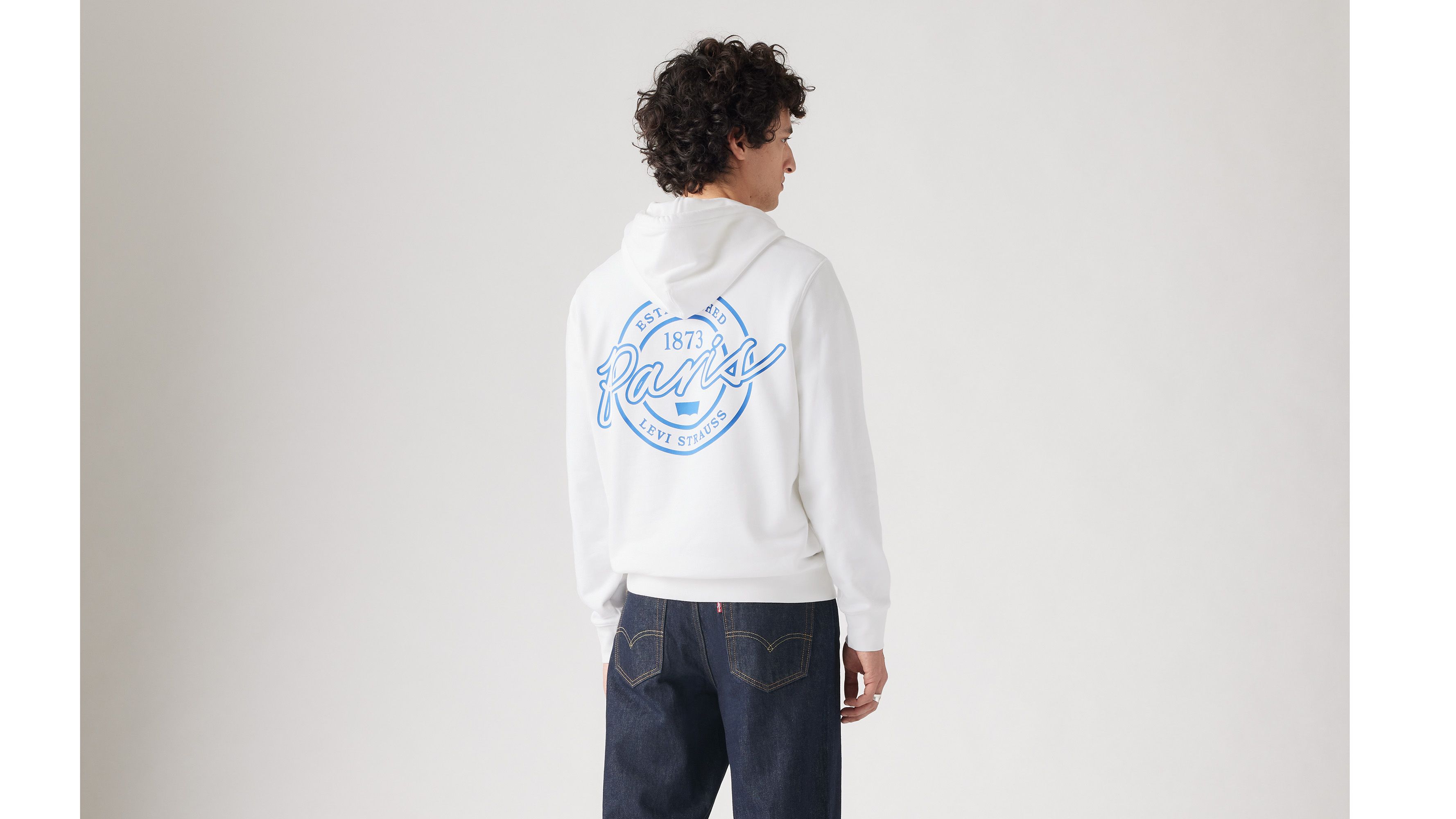 Sweat à capuche Original Housemark - Bright White - Blanc