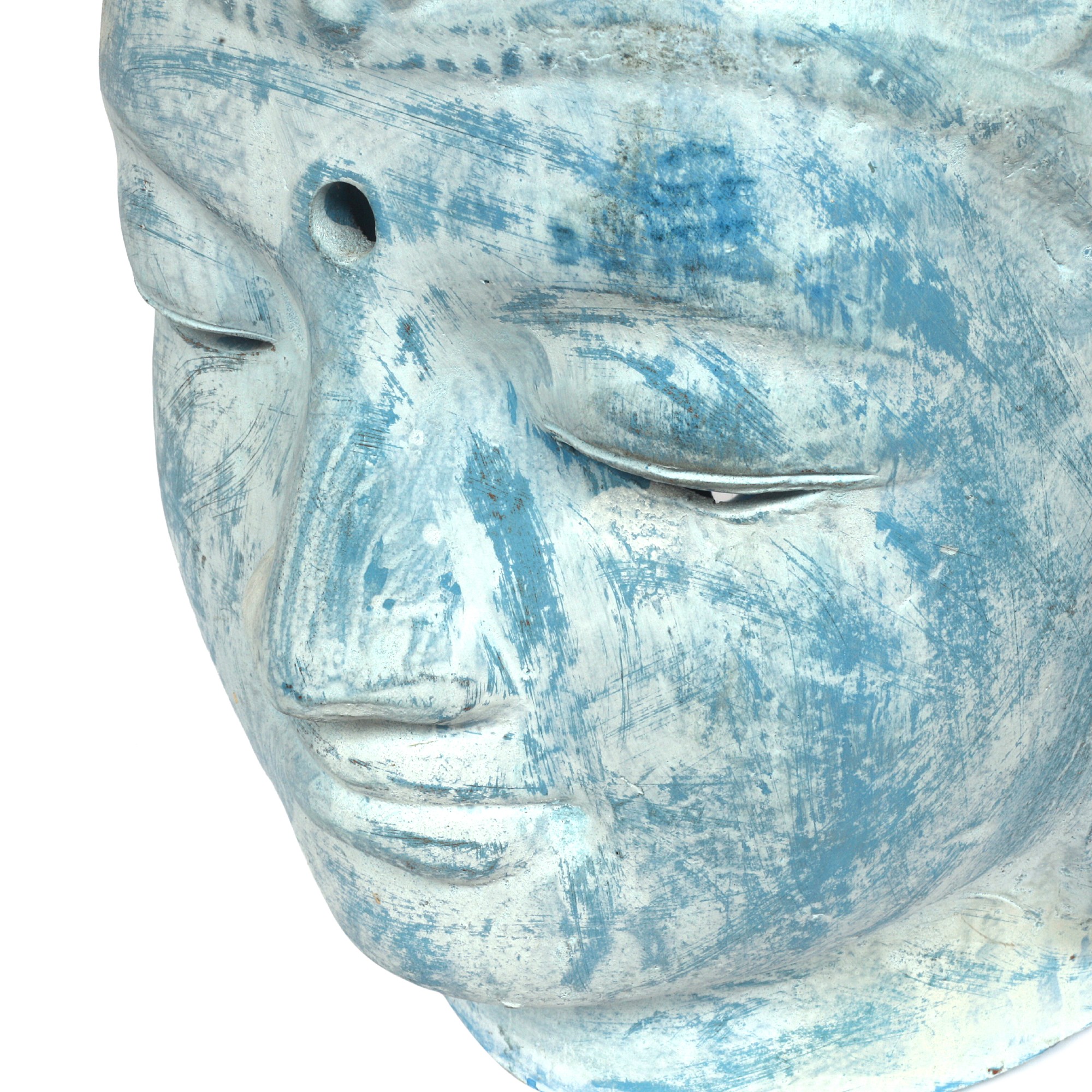Buddha-Kopf Laterne, H 54 cm, B 38 cm, T 38 cm von fischer's lagerhaus