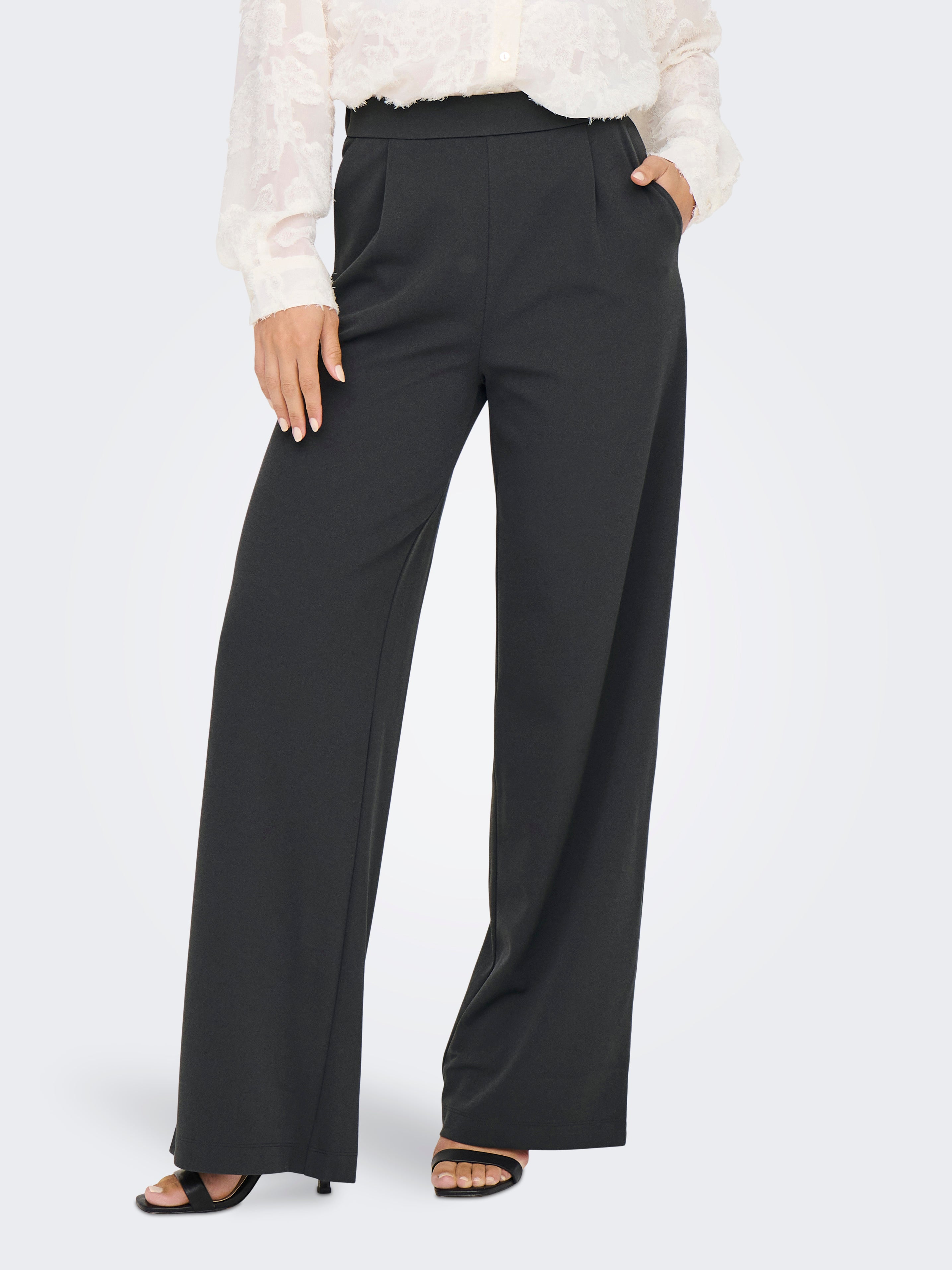 JDYGEGGO Hohe Taille Normal geschnitten Klassische Hose Phantom