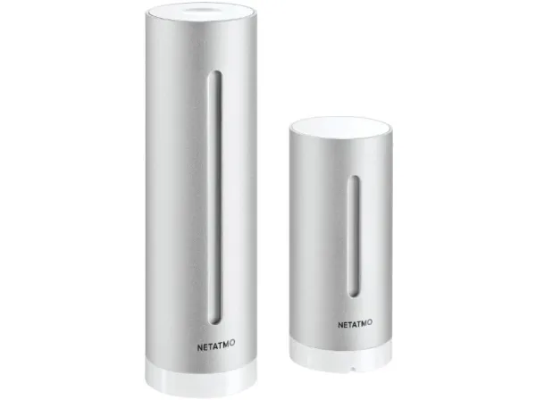 Netatmo NWS01-EC, Aluminium, Indendørs barometer, Indendørs hygrometer, Indendørs termometer, Udendørs barometer, Udendørs..., Barometer, Hygrometer, Termometer, Barometer, Hygrometer, Termometer, Aluminium, Plast, 260 - 1160 kPa