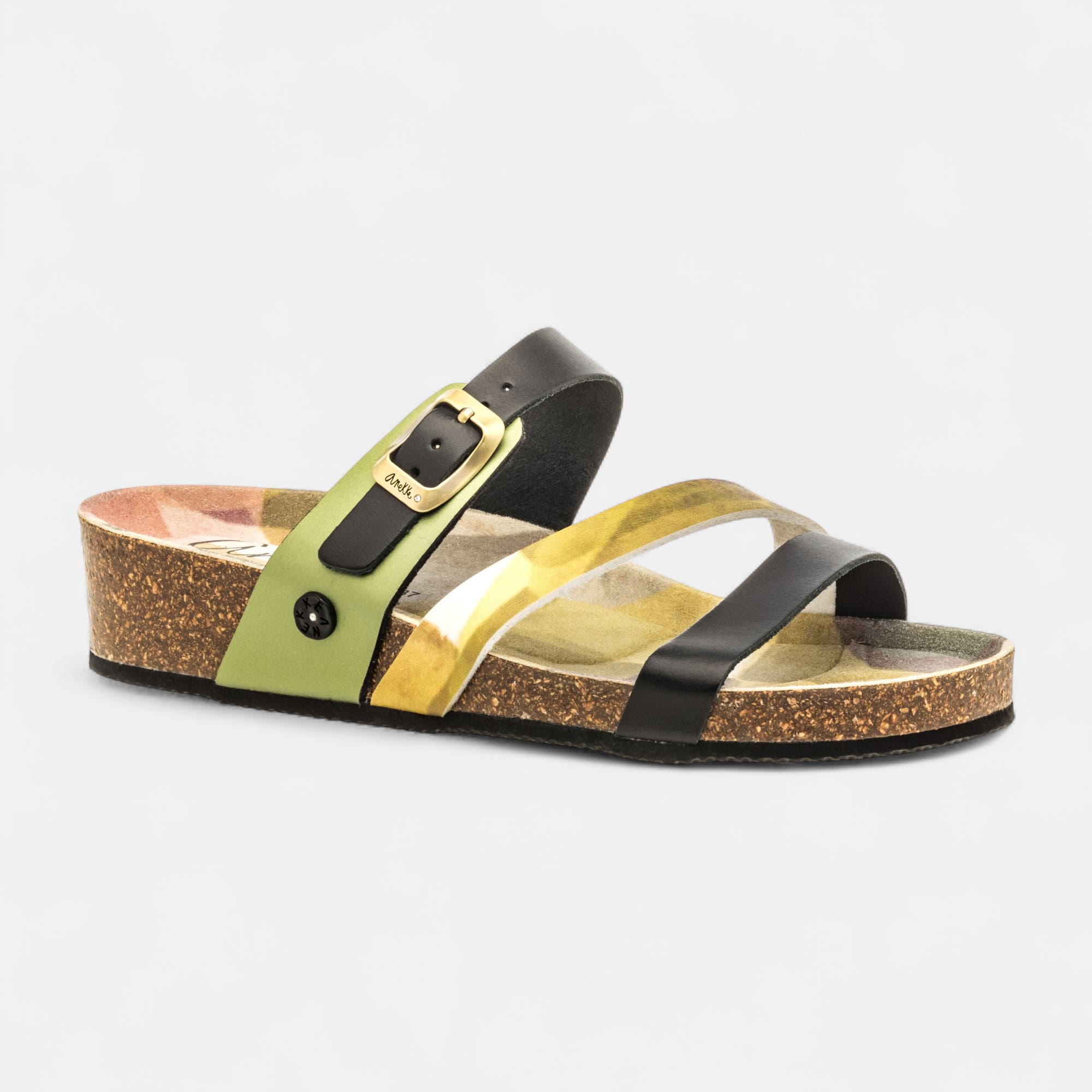 Mules semelle liège Femme noir