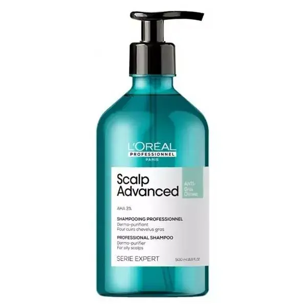 L'Oréal Professionnel Serie Expert Scalp Shampoo dermopurificante avançado para cabelos oleosos 500ml