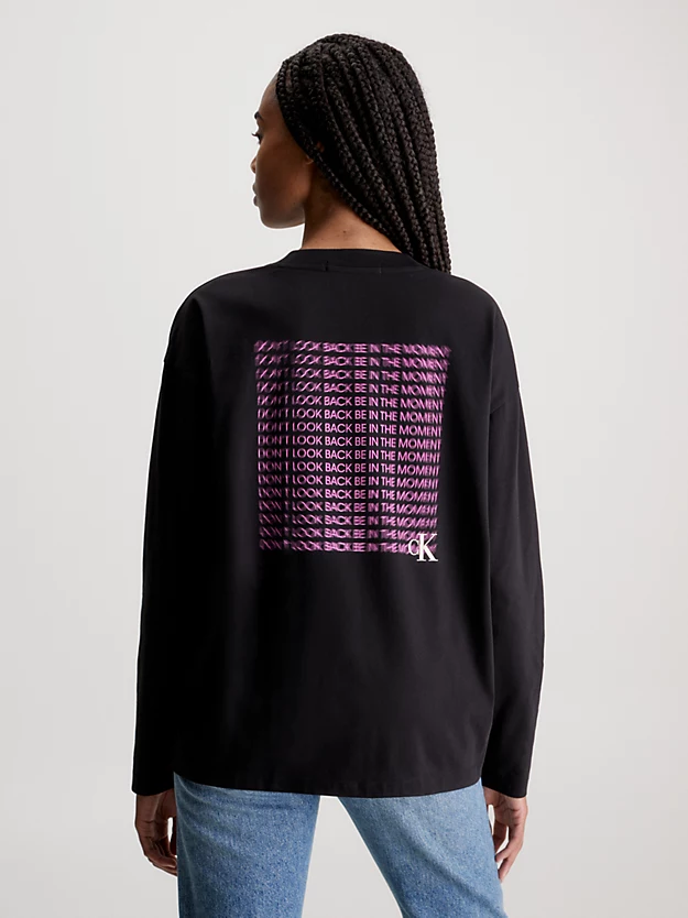 Camiseta boyfriend de manga comprida