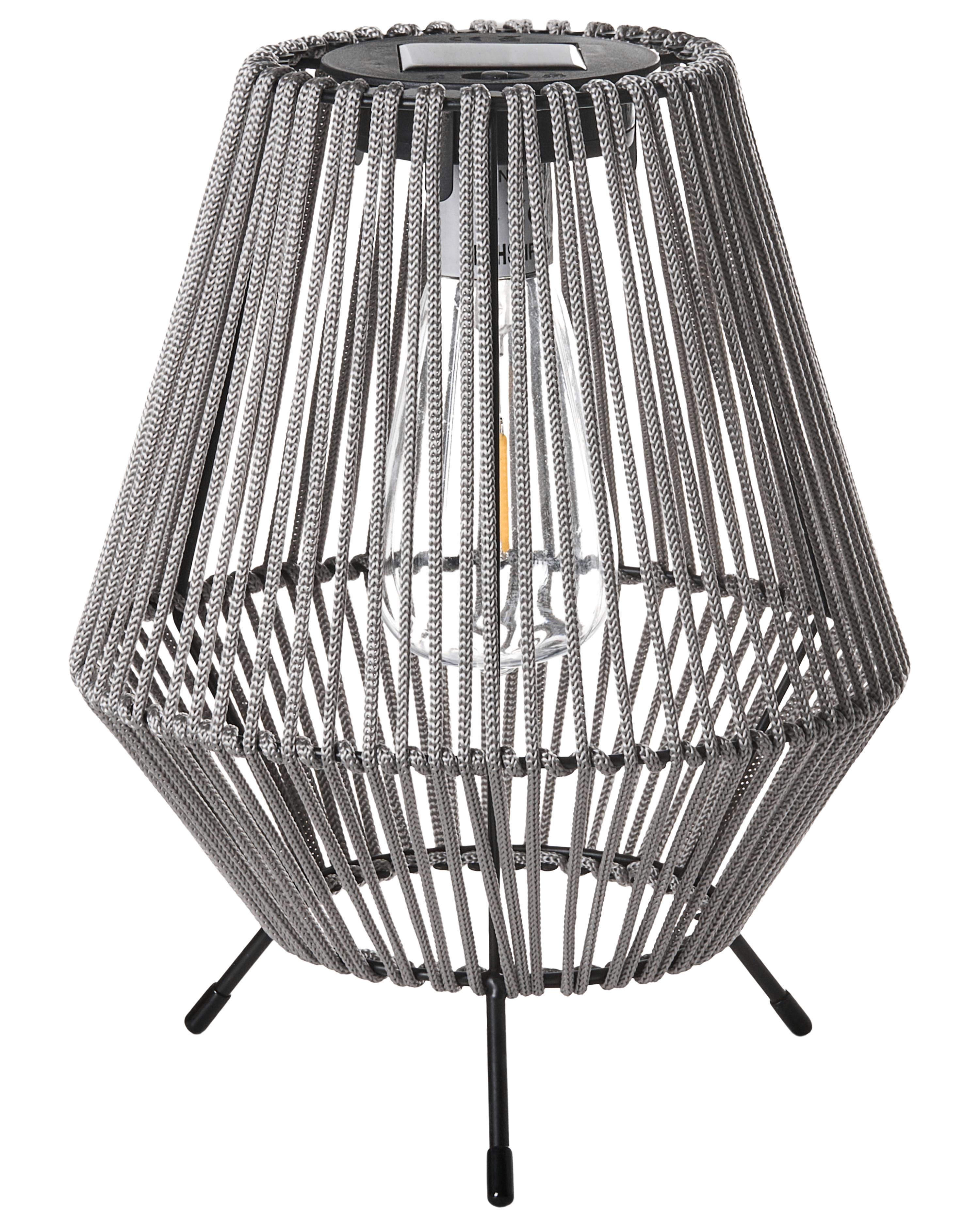 Set van 2 lantaarns op zonne-energie VUNGU 27 cm Grijs