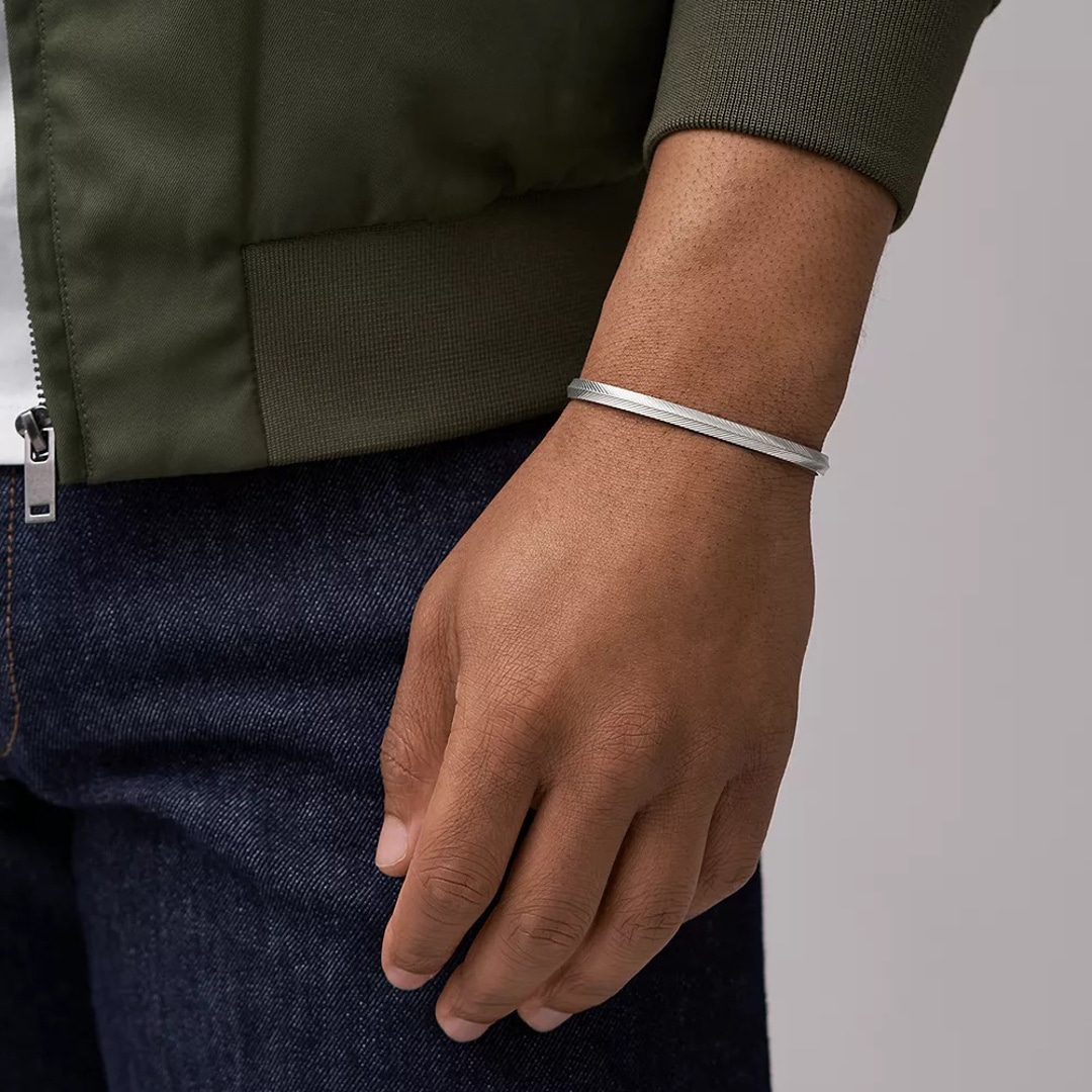 Fossil Armspange Harlow Linear Texture