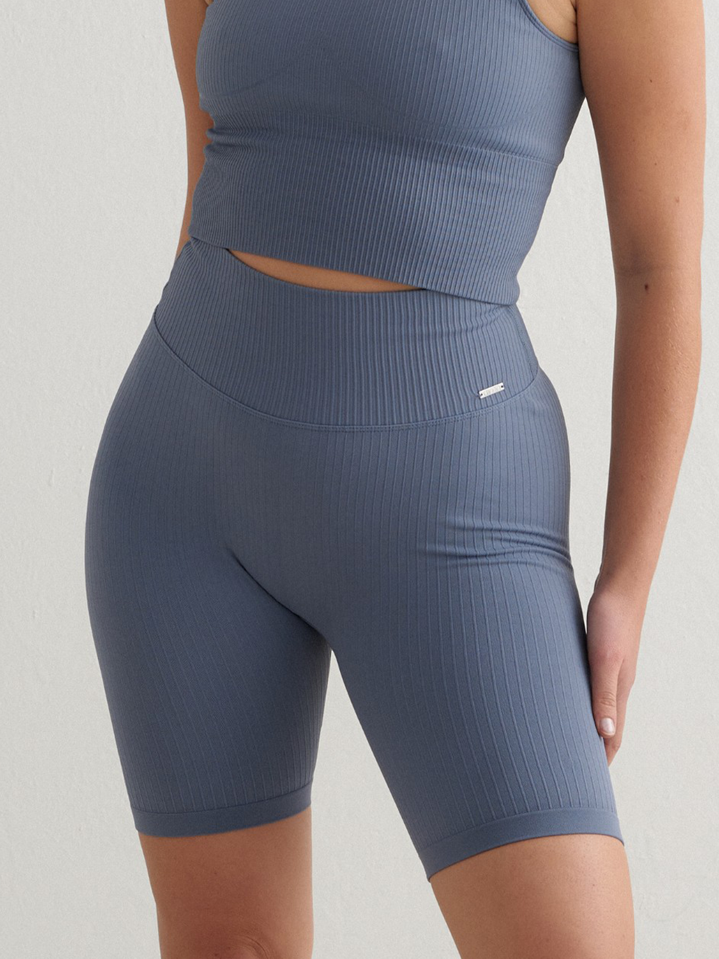 Ribbed Seamless Biker Shorts
