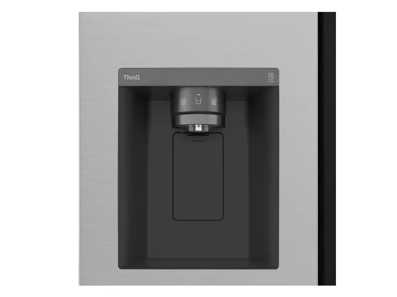 LG InstaView GSGV81PYLL, Fritstående, Amerikansk dør, Sølv, 2 dør(e), Prime Silver, Berøring