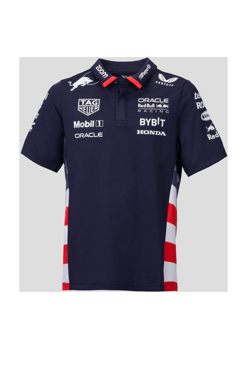 Castore Red Bull Racing replica polo donkerblauw