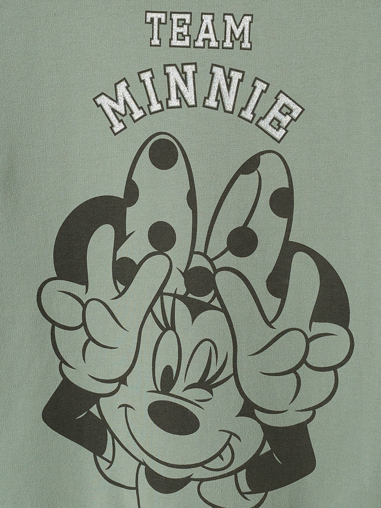 Moletom liso verde escuro DS® Minnie com estampas